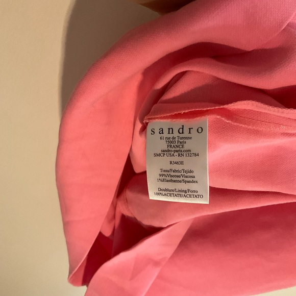 Sandro shift dress, sheer top, sheer back to waist - Picture 5 of 12